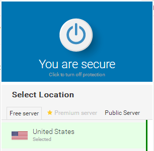 Hoxx VPN connected Screen